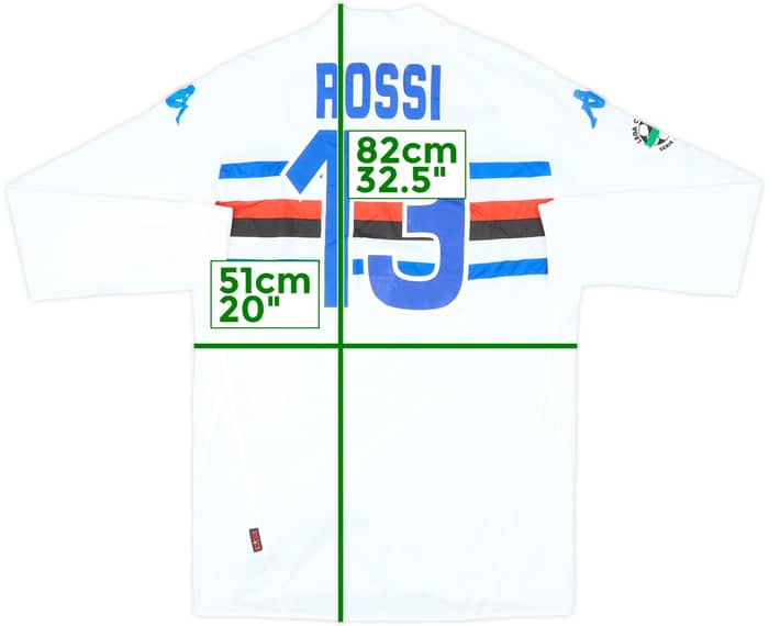 2009-10 Sampdoria Away L/S Shirt Rossi #13 (XXL)
