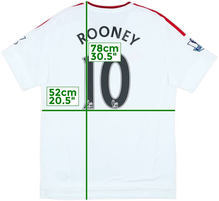 2015-16 Manchester United Away Shirt Rooney #10 (L)