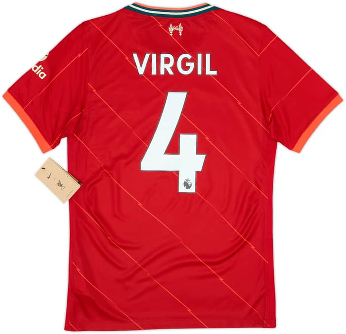2021-22 Liverpool Home Shirt Virgil #4 (S)