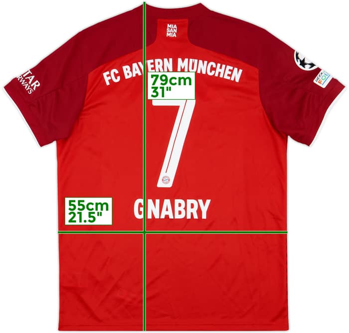 2021-22 Bayern Munich Home Shirt Gnabry #7 (L)