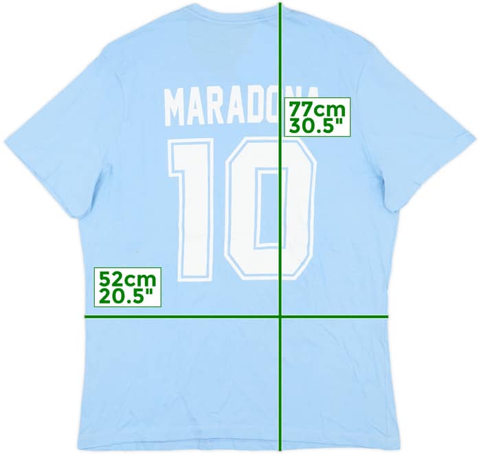 2010s Star 10 Maradona Graphic Tee Maradona #10 (L)