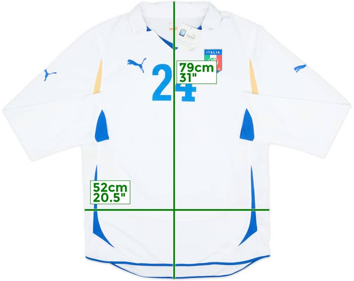 2010-12 Italy Player Issue Away L/S Shirt #24 (L)