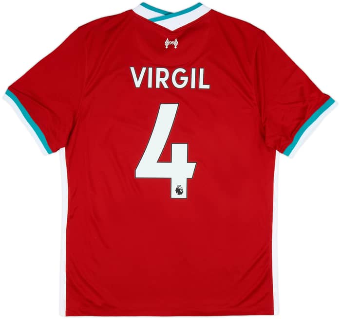 2020-21 Liverpool Home Shirt Virgil #4 (L)