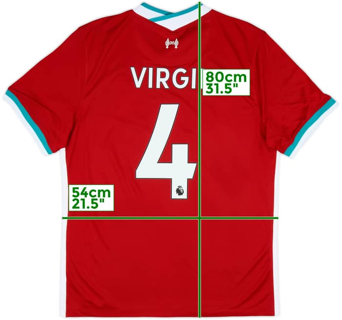 2020-21 Liverpool Home Shirt Virgil #4 (L)