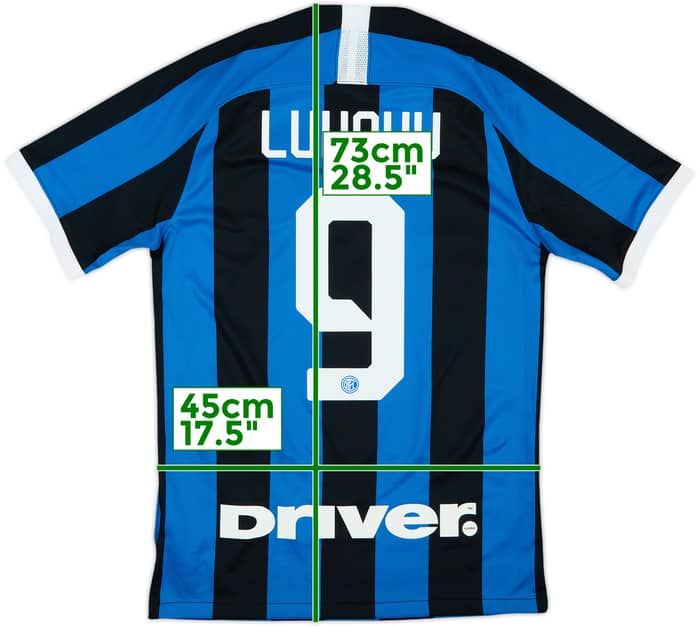 2019-20 Inter Milan Home Shirt Lukaku #9 (S)