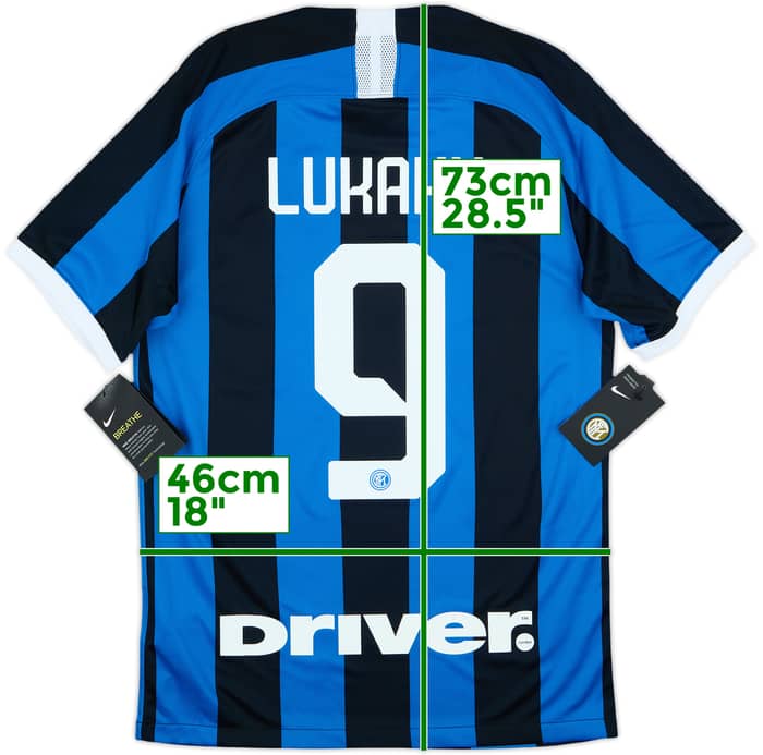 2019-20 Inter Milan Home Shirt Lukaku #9 (S)