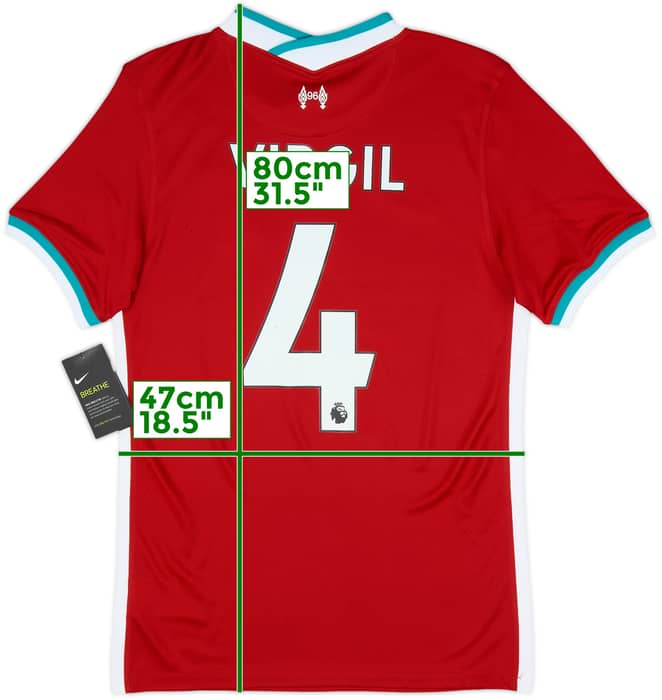 2020-21 Liverpool Home Shirt Virgil #4 (S)