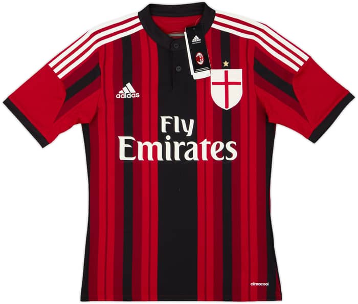 2014-15 AC Milan Home Shirt Balotelli #45 (XS)