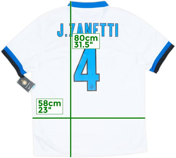 2013-14 Inter Milan Away Shirt J.Zanetti #4 (XL)