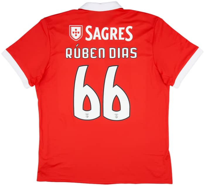 2017-18 Benfica Home Shirt Ruben Dias #66 (XL)