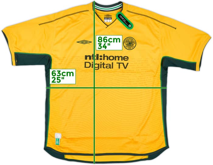 2002-03 Celtic Away Shirt Larsson #7 (XXL)