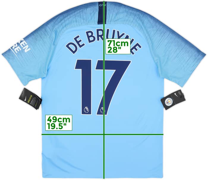 2018-19 Manchester City Home Shirt De Bruyne #17 (M)
