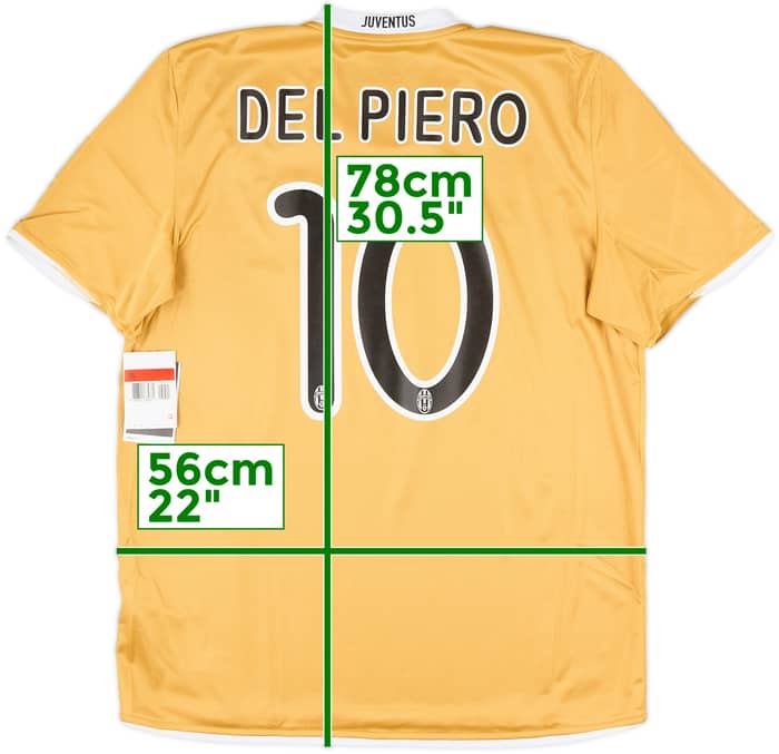 2008-09 Juventus Away Shirt Del Piero #10 (L)