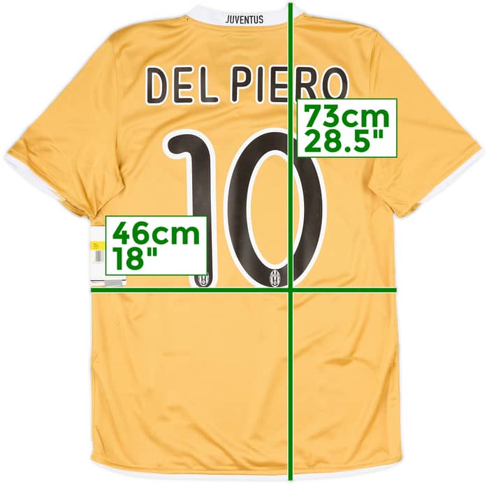 2008-09 Juventus Away Shirt Del Piero #10 (S)