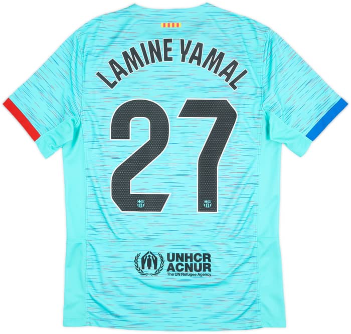 Camiseta de la tercera equipación del Barcelona 2023-24 Lamine Yamal #27 - 8/10 - (M)