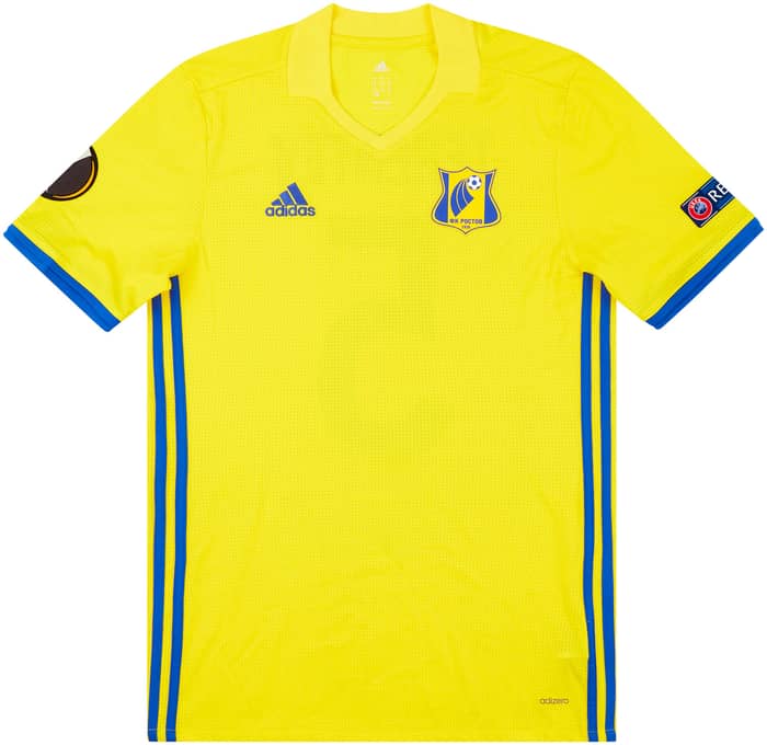 2016-17 FC Rostov Match Issue Europa League Home Shirt Terentev #5