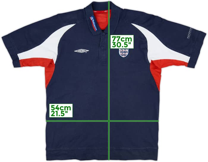 2000-01 England Umbro Polo Shirt - 7/10 - (L)