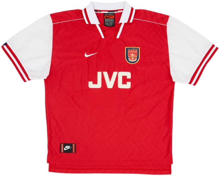 1996-98 Arsenal Home Shirt Bergkamp #10 - 7/10 - (XL)