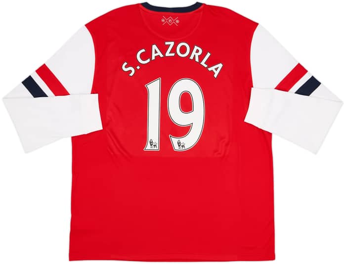 2012-14 Arsenal Home L/S Shirt S.Cazorla #19 - 9/10 - (XXL)