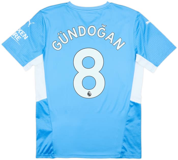 2021-22 Manchester City Home Shirt Gundogan #8 - 10/10 - (M)