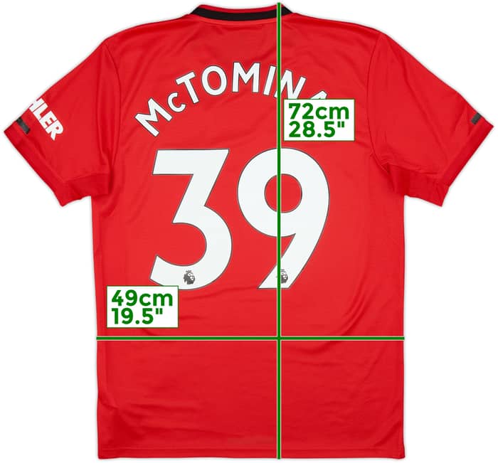 2019-20 Manchester United Home Shirt McTominay #39 - 8/10 - (M)