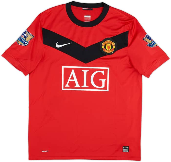 2009-10 Manchester United Home Shirt Berbatov #9 - 8/10 - (M)