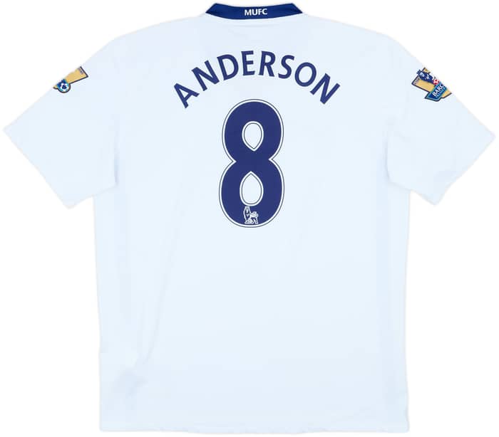 2008-10 Manchester United Away Shirt Anderson #8 - 8/10 - (L)