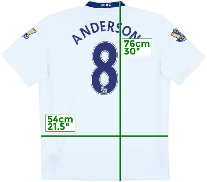 2008-10 Manchester United Away Shirt Anderson #8 - 8/10 - (L)
