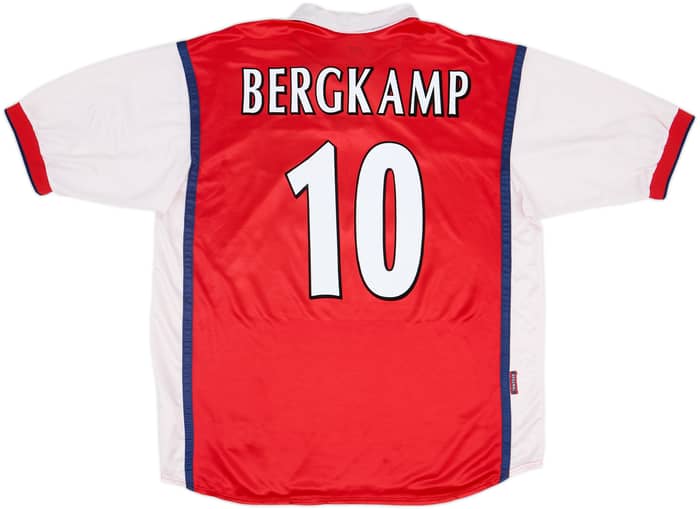 1998-99 Arsenal Home Shirt Bergkamp #10 - 7/10 - (XL)