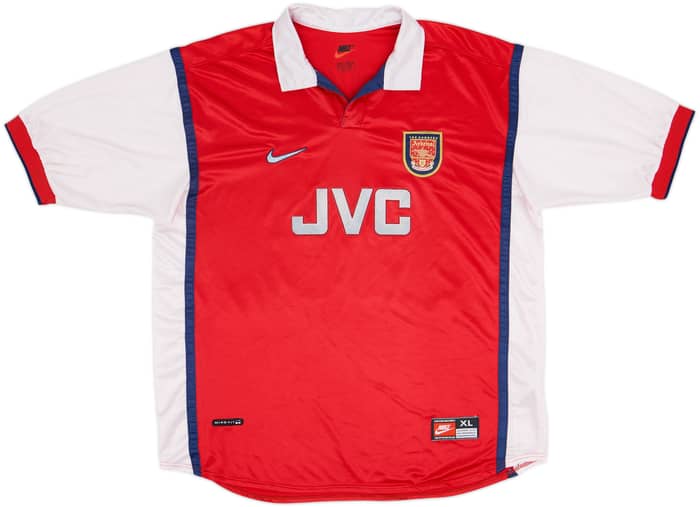 1998-99 Arsenal Home Shirt Bergkamp #10 - 7/10 - (XL)