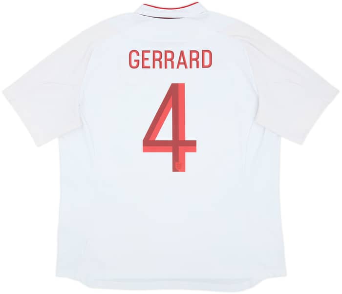 2012-13 England Home Shirt Gerrard #4 - 7/10 - (3XL)