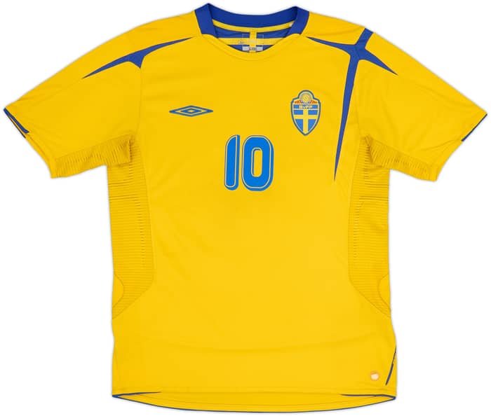 2005-06 Suecia Local Camiseta Ibrahimovic #10 - 8/10 - (M)