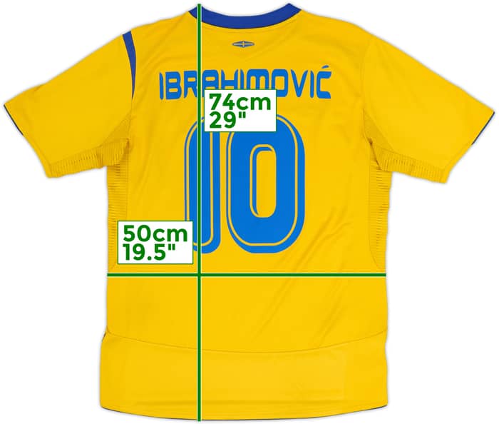 2005-06 Suecia Local Camiseta Ibrahimovic #10 - 8/10 - (M)
