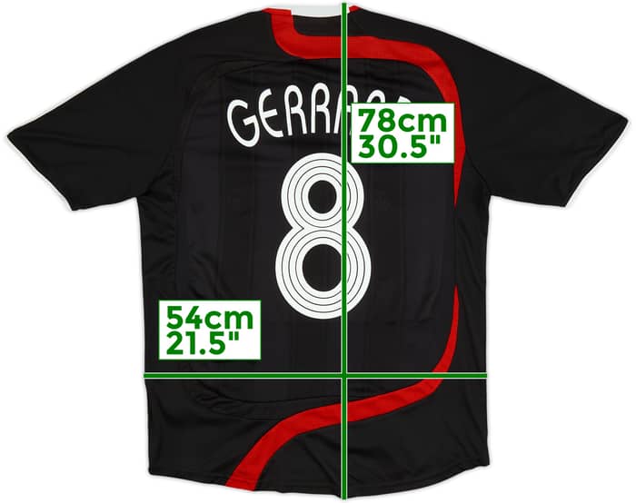 2007-08 Liverpool Third Shirt Gerrard #8 - 6/10 - (L)