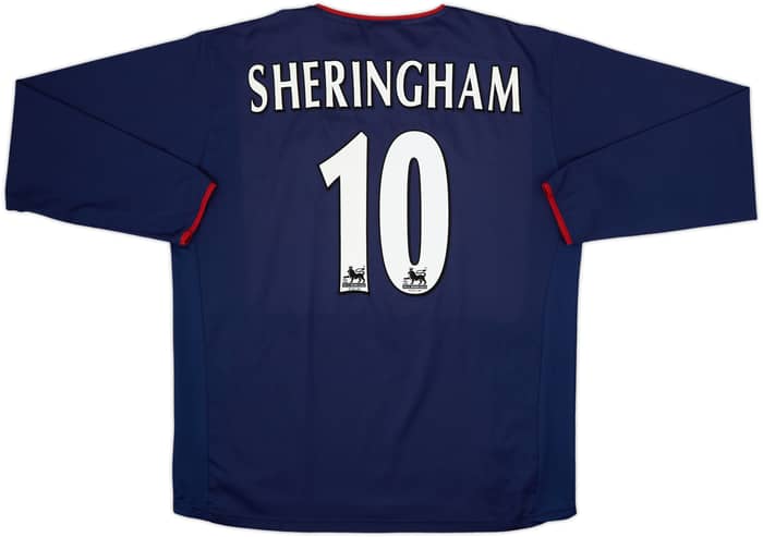 2003-04 Portsmouth Away L/S Shirt Sheringham #10 - 8/10 - (XL)