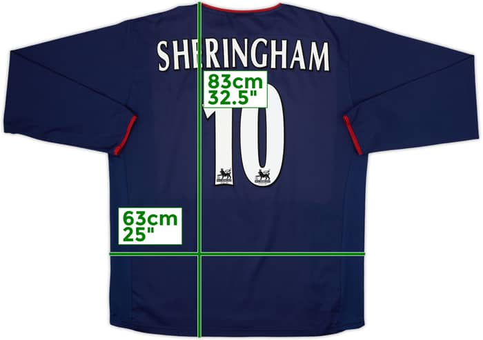 2003-04 Portsmouth Away L/S Shirt Sheringham #10 - 8/10 - (XL)