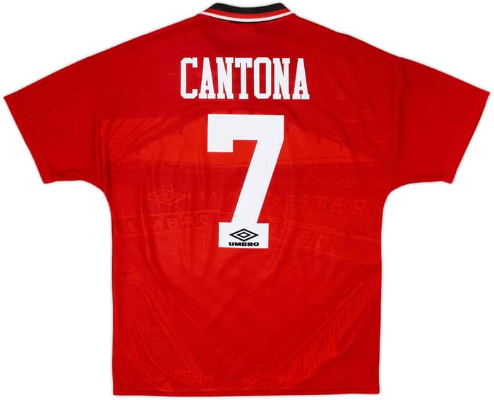 1994-96 Manchester United Home Shirt Cantona #7 - 8/10 - (M)