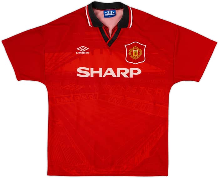 1994-96 Manchester United Home Shirt Cantona #7 - 8/10 - (M)