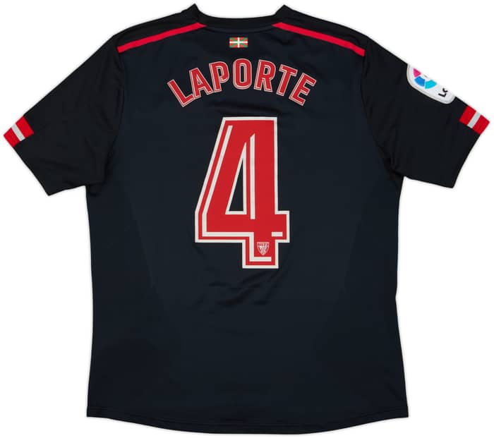2017-18 Athletic Bilbao Away Shirt Laporte #4 - 8/10 - (M)