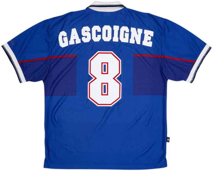 1997-99 Rangers Home Shirt Gascoigne #8 - 6/10 - (L)