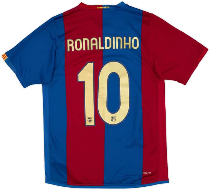 2006-07 Barcelona Home Shirt Ronaldinho #10 - 6/10 - (S)