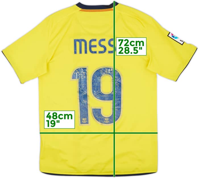 Camiseta de visitante del Barcelona 2008-10 Messi #19 - 4/10 - (S)