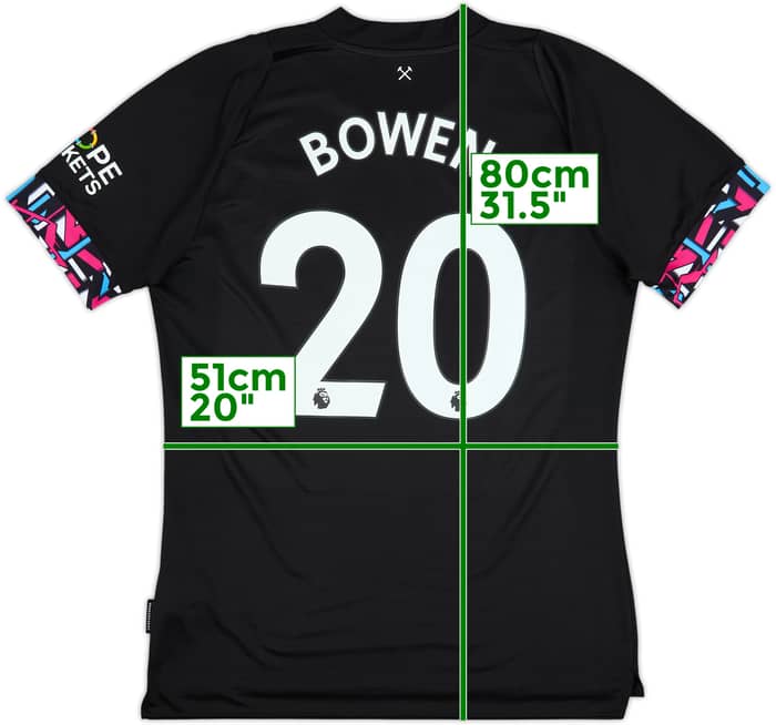 2022-23 West Ham United Away Shirt Bowen #20 - 8/10 - (L)