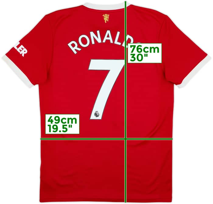 2021-22 Manchester United Home Shirt Ronaldo #7 - 7/10 - (M)