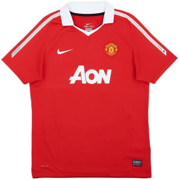 2010-11 Manchester United Home Shirt Rooney #10 - 9/10 - (XL.Boys)