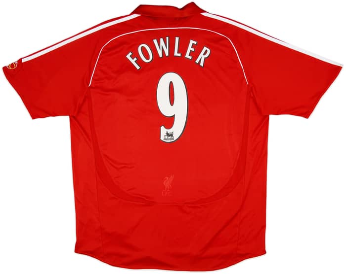 2006-08 Liverpool Home Shirt Fowler #9 - 8/10 - (XXL)