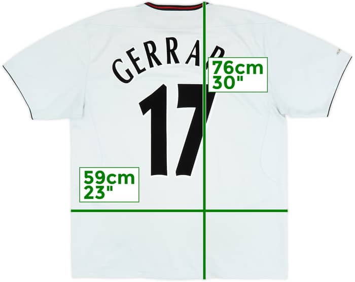 2003-04 Liverpool Away Shirt Gerrard #17 - 6/10 - (L)