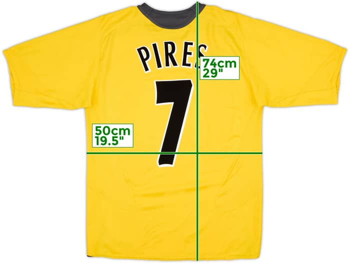 2005-06 Arsenal Camiseta Visitante Pires #7 - 7/10 - (M)