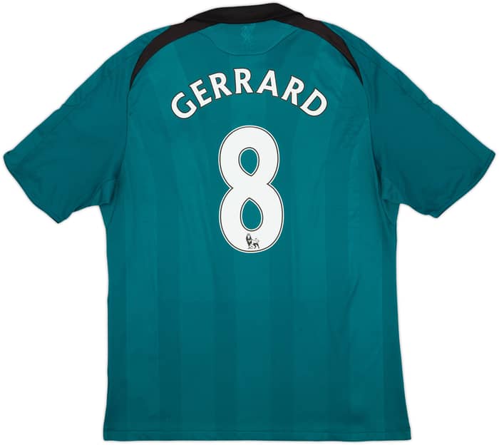 2008-09 Liverpool Third Shirt Gerrard #8 - 7/10 - (L)