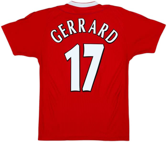 2002-04 Liverpool Home Shirt Gerrard #17 - 7/10 - (S)
